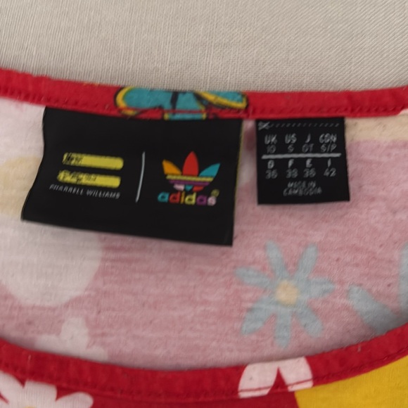 Adidas Pharrell Williams Artist Collab Crop Tank Size Small Red - Picture 2 of 2